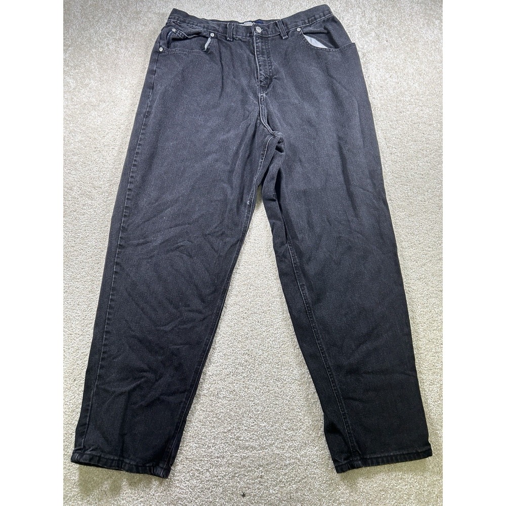 Faded Glory‎ Jean Co Womens Size 18W Tall Black Relaxed Fit Denim